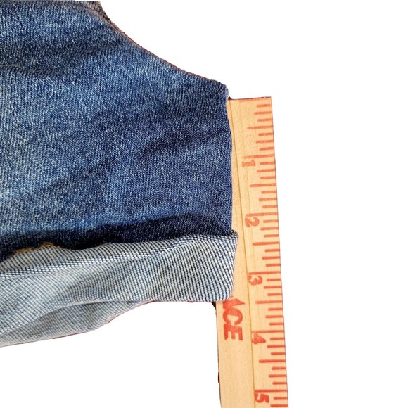 Wax Jean Collection Juniors 3XL Blue Jean Denim Stretch Booty Shorts 35" Waist - Picture 8 of 12